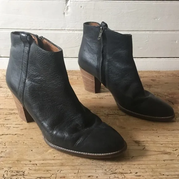 MADEWELL Billie Ankle Boots Black 10B