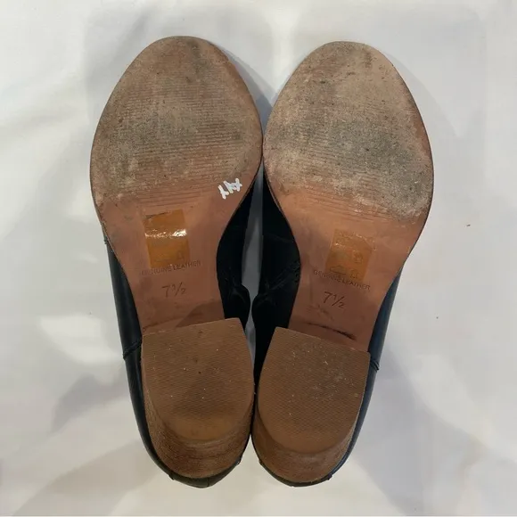 Madewell Black Leather Ankle Boots – Size 7.5