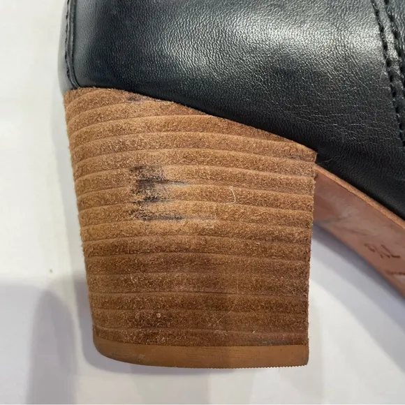 Madewell Black Leather Ankle Boots – Size 7.5
