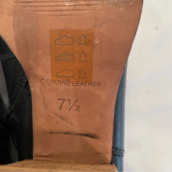Madewell Black Leather Ankle Boots – Size 7.5