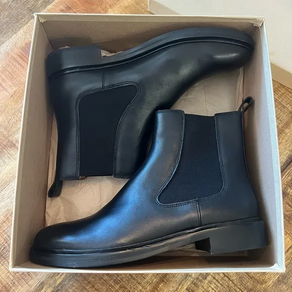 MADEWELL black leather Chelsea boots