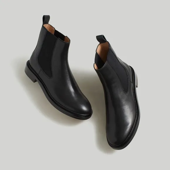 MADEWELL black leather Chelsea boots