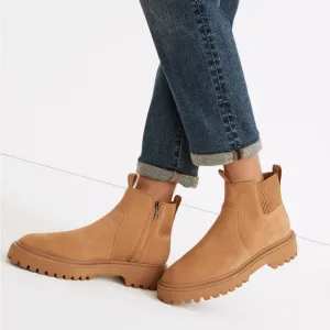 Madewell The Henry Lugsole Boots Suede
