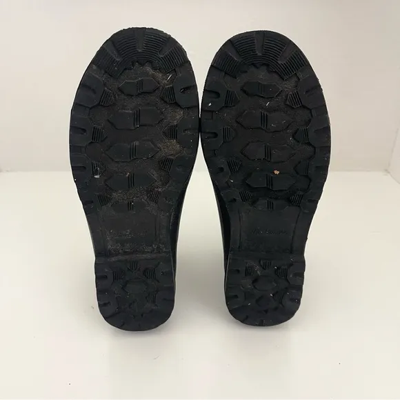 Madewell The Zip-Up Lug Sole Black Ankle Short Winter Snow Rain Boots Size 7