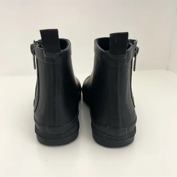 Madewell The Zip-Up Lug Sole Black Ankle Short Winter Snow Rain Boots Size 7