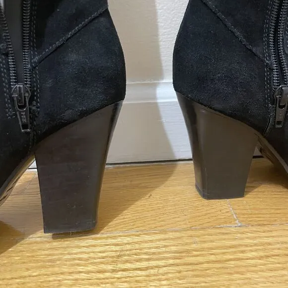 Maje Giuliana Over The Knee Boots EU size 37 Black Suede Leather US Size 6.5