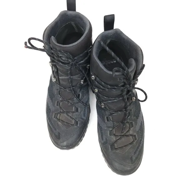 Mammut Ducan Mid GTX Backpacking Hiking Boots - Men's 11, Black, 3030-03540
