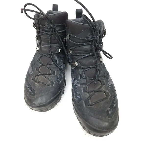 Mammut Ducan Mid GTX Backpacking Hiking Boots - Men's 11, Black, 3030-03540