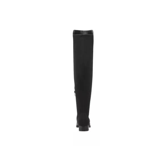 Marc Fisher Black Almond-Toed Over-the-Knee Boots -- Size 6