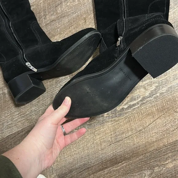 Marc Fisher black leather boots