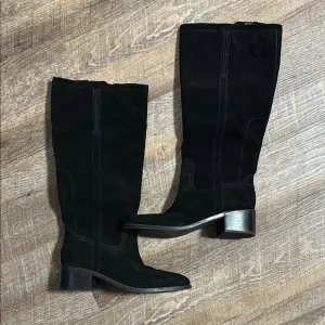 Marc Fisher black leather boots