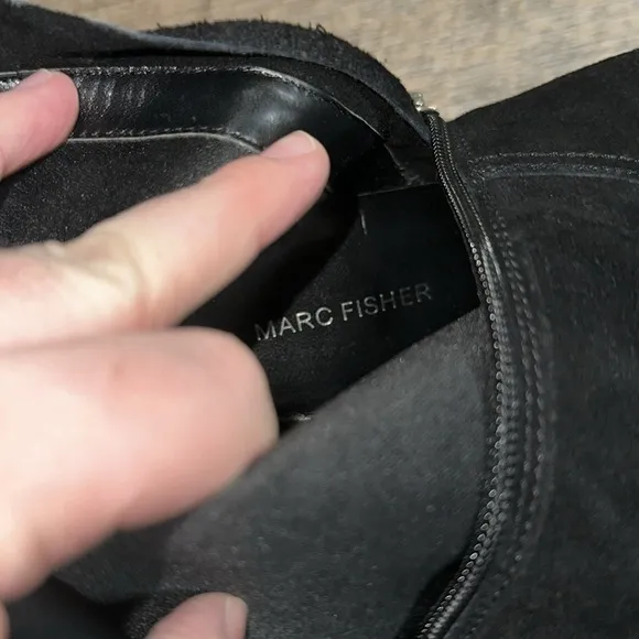 Marc Fisher black leather boots