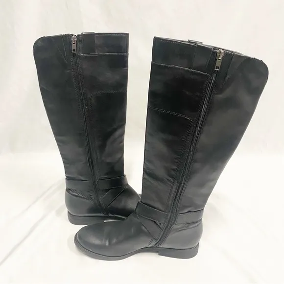 Marc Fisher Black Leather Riding Boots