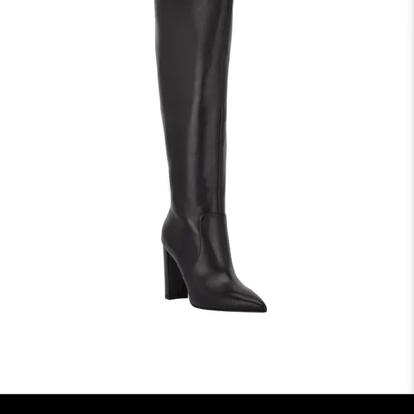 Marc fisher faux leather over the knee tie boots. style - VANY2