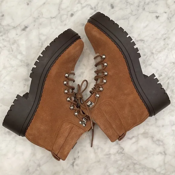 Marc Fisher genuine leather brown boots size 7.5