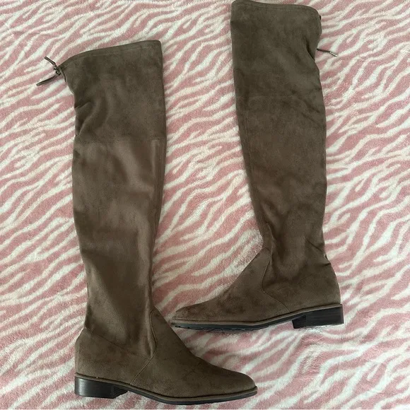 Marc Fisher Over-the-Knee Suede Boots 6.5