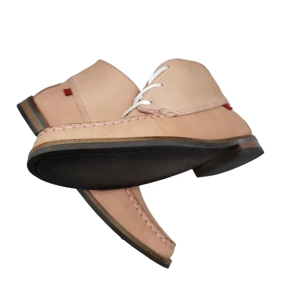 Marc Joseph | NIB Lincoln Bootie Blush Nubuck Leather Lace Up Boots Girl's 2