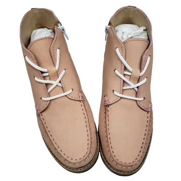 Marc Joseph | NIB Lincoln Bootie Blush Nubuck Leather Lace Up Boots Girl's 2