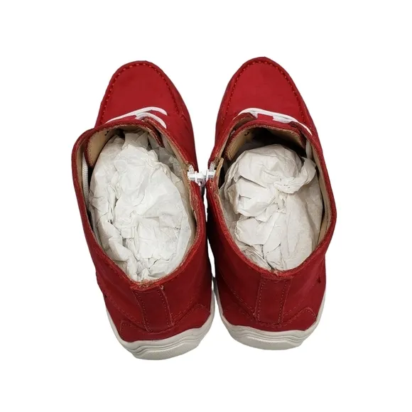Marc Joseph | NIB West Houston Bootie Red Nobuck Lace Up Leather Boots Boy's 3