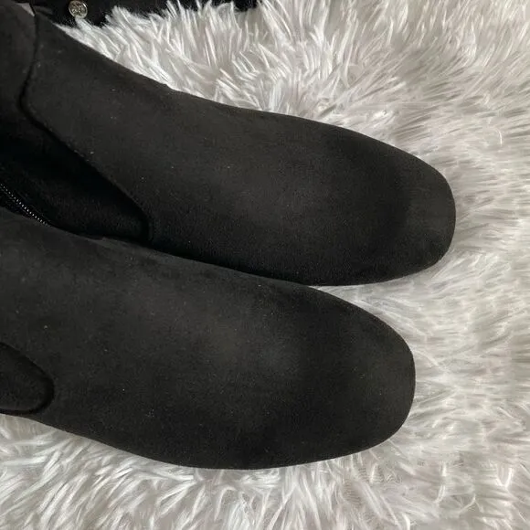 Marc Fisher Black Sparkle Tall Boots Size 7 M EUC