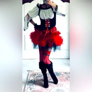 Mardi Gras Buccaneer swashbuckler, renaissance, Marie Antoinnette, pirate S-M