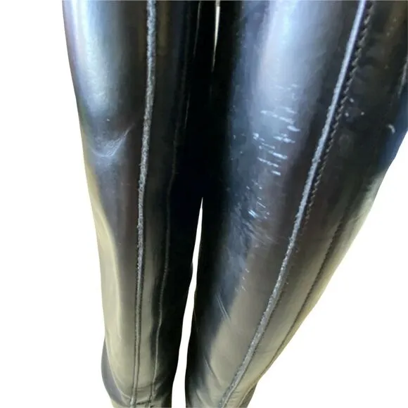 Marlborough Riding Boots Women's US SZ 8.5 UK size 7.5 Black Leather Knee High