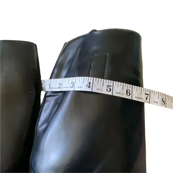 Marlborough Riding Boots Women's US SZ 8.5 UK size 7.5 Black Leather Knee High