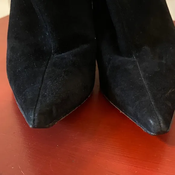 Martini Osvaldo suede leather embroidered sequenced red sole boots