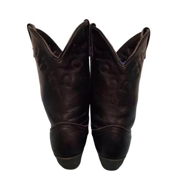 Masterson Boot Co Beautiful Black Leather Cowboy Western Boots Women's Size 9.5M