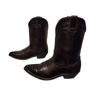 Masterson Boot Co Beautiful Black Leather Cowboy Western Boots Women's Size 9.5M