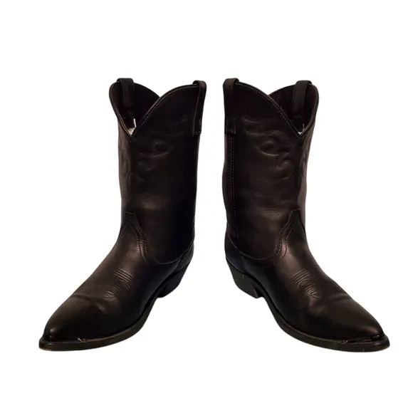 Masterson Boot Co Beautiful Black Leather Cowboy Western Boots Women's Size 9.5M