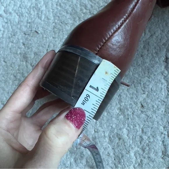 Matisse: &quot;Sicoya&quot;  Interior Zip Cognac Brown Leather Tall Riding Boots 8.5
