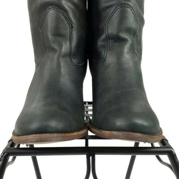 Matisse Gilbert Black Mid Heel Tall Leather Riding Style Boots Womens 9M IOB EUC