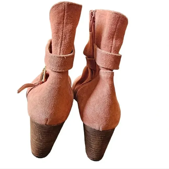 Matisse Harper Suede Leather Tan Ankle Boot Suze 8.5