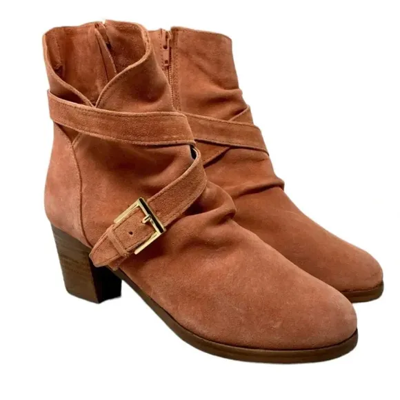 Matisse Harper Suede Leather Tan Ankle Boot Suze 8.5