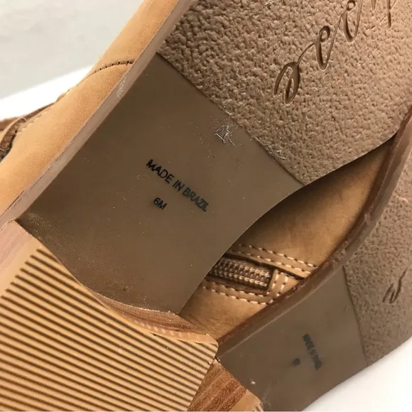 Matisse suede brown leather boots strappy
