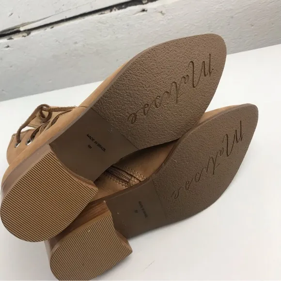 Matisse suede brown leather boots strappy