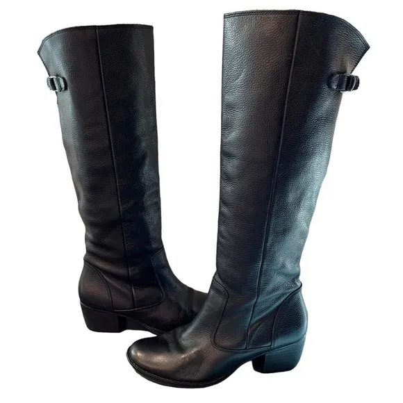 Matisse sz 8 RIO Grande black leather tall heeled riding western boots