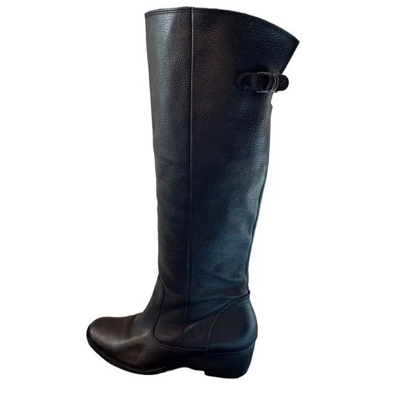 Matisse sz 8 RIO Grande black leather tall heeled riding western boots