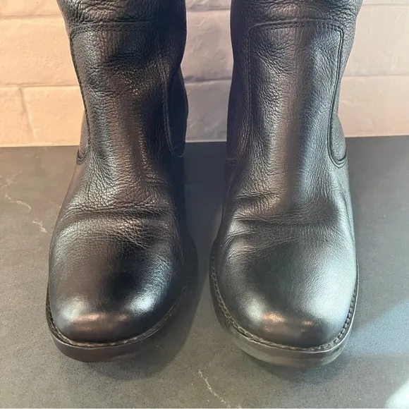 Matisse sz 8 RIO Grande black leather tall heeled riding western boots