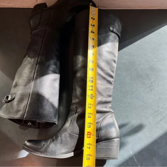 Matisse sz 8 RIO Grande black leather tall heeled riding western boots