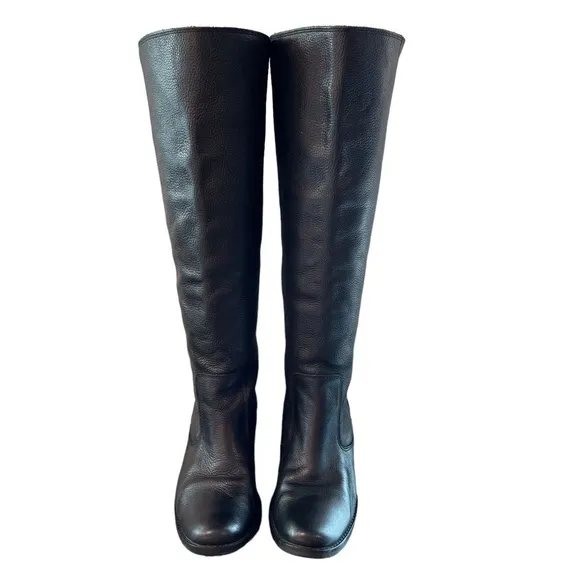 Matisse sz 8 RIO Grande black leather tall heeled riding western boots