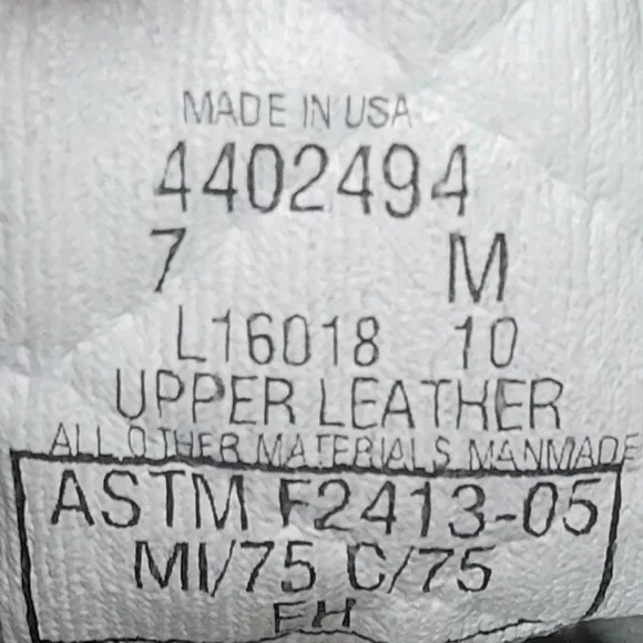 MATTERHORN men's size 7M tan insulated combat boots