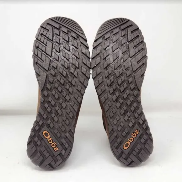 Men's 10 Oboz Bozeman Mid Leather B-Dry waterproof hiking boots Dark Earth