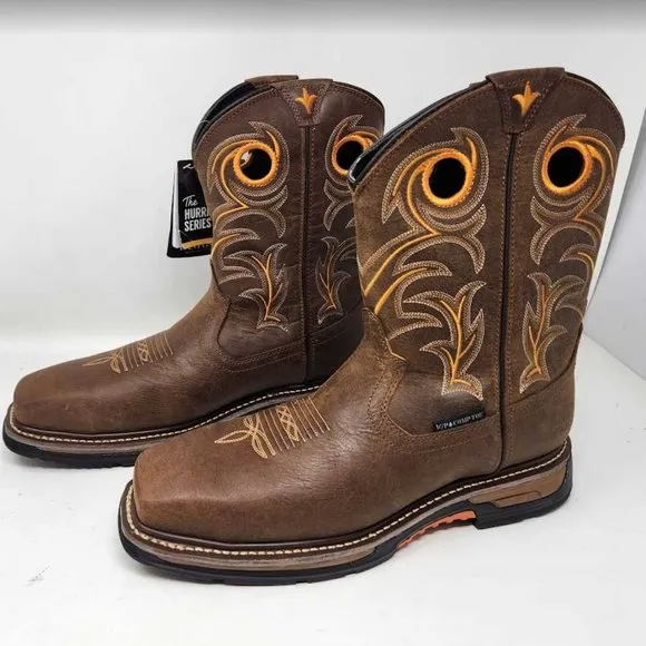 Men's 12 Dan Post 11&quot; Storm's Eye waterproof comp toe western work cowboy boots