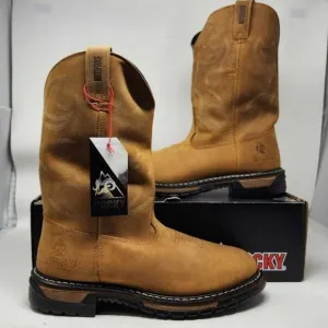 Men's 12 Rocky Original Ride Branson roper western waterproof cowboy boots