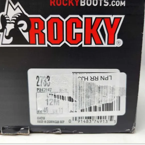 Men's 12 Rocky Original Ride Branson roper western waterproof cowboy boots