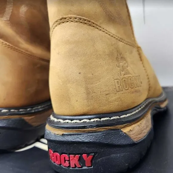 Men's 12 Rocky Original Ride Branson roper western waterproof cowboy boots
