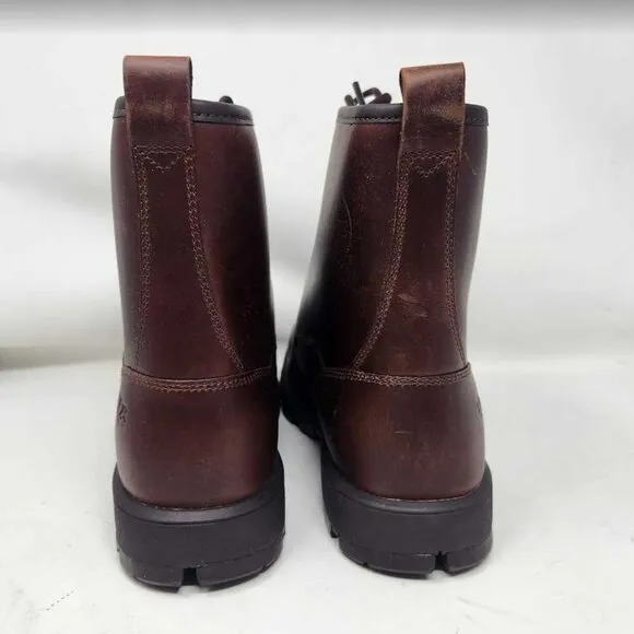 Men's 12 Ugg Kirkson wool-lined Chestnut brown leather boots 1120992