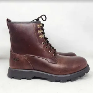 Men's 12 Ugg Kirkson wool-lined Chestnut brown leather boots 1120992
